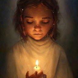Девочка со свечей