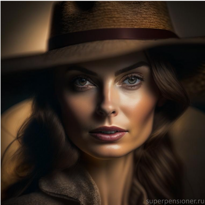 Женщина в шляпе - портретное фото