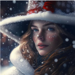 Женщина в шляпе - Новыйгод-2