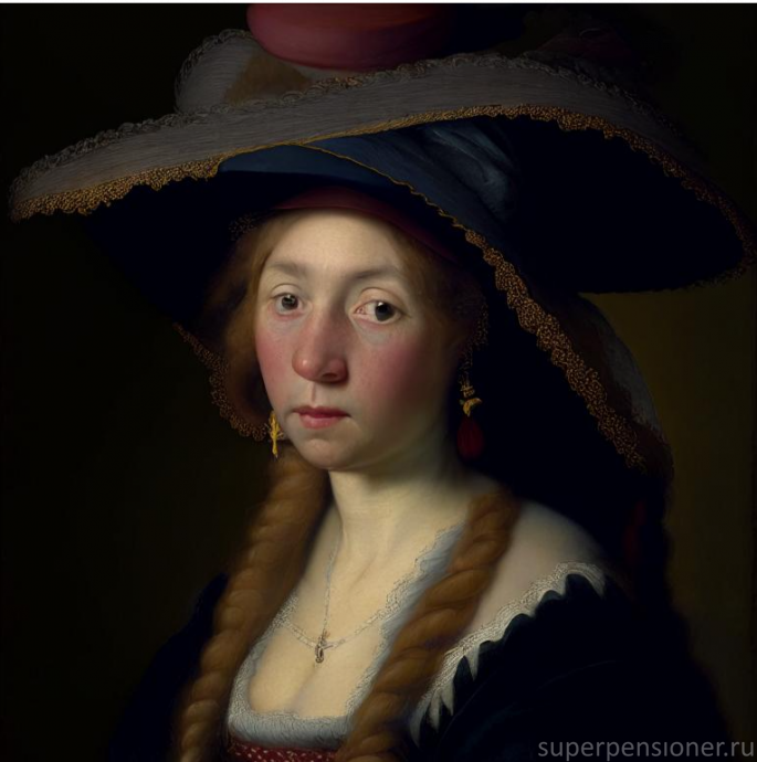 Женщина в шляпе эпохи Ренессанса